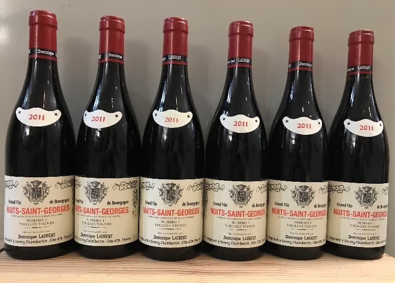 6 x Nuits-Saint-Georges, Cuvée n°1 Vieilles Vignes, Dominique LAURENT, 2011