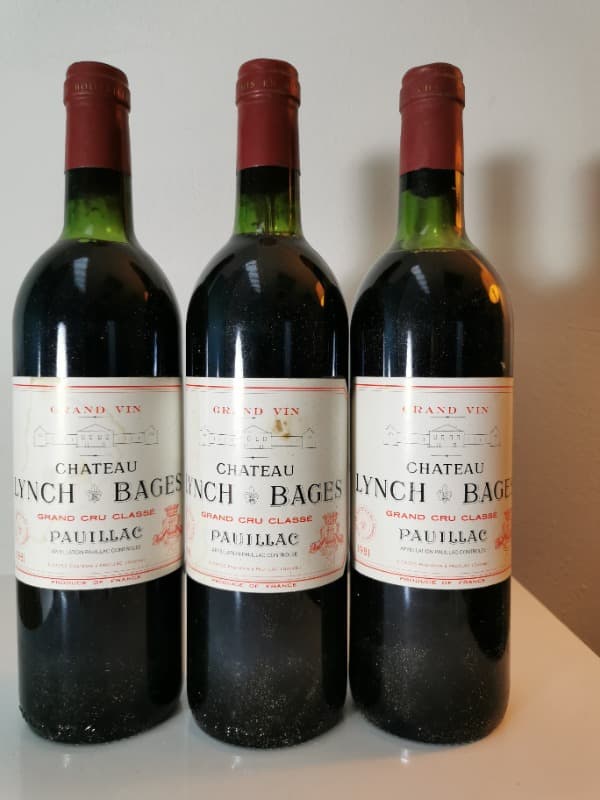 3 x Château Lynch Bages, Pauillac, 1981