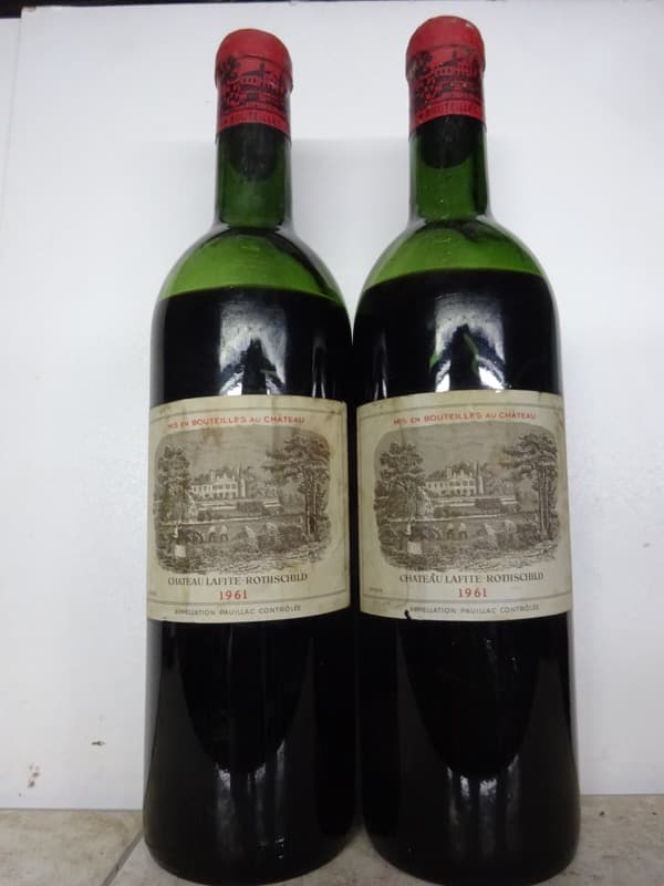 2 x 1er GCC, Lafite Rothschild, Pauillac, 1961