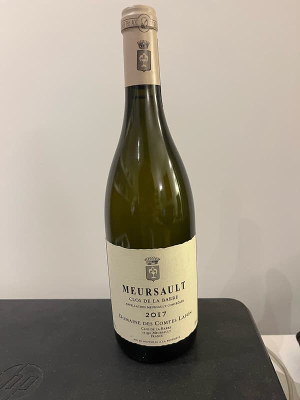 Meursault, Clos de la barre, Domaine des Comtes Lafon, 2017