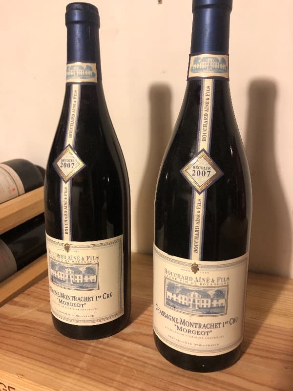 2 x Chassagne-Montrachet, Premier cru Morgeot, Bouchard Aîné et fils, 2007
