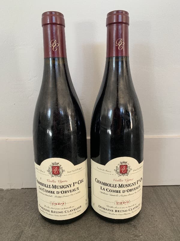 2 x Chambolle-Musigny, 1er Cru - La Combe d’Orveaux VV, Domaine Bruno Clavelier, 2009