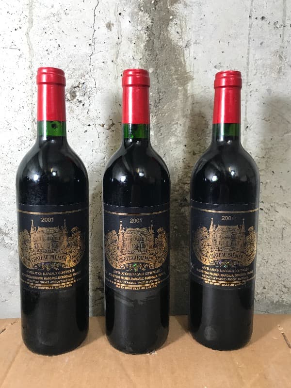 3 x Château Palmer, Margaux, 2001