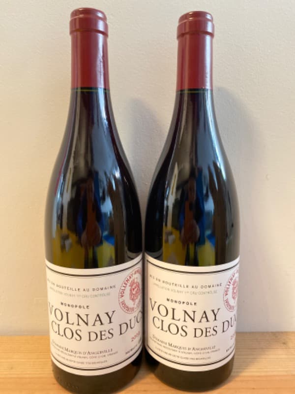 2 x Volnay, 1er Cru, Domaine Marquis D’Angerville, 2019