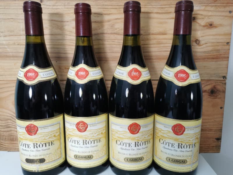 4 x Côte-Rôtie, Brune et Blonde, E. GUIGAL, 1995