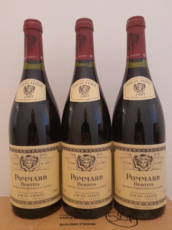 3 x Pommard, 1er cru Les Bertins, Louis Jadot, 1997
