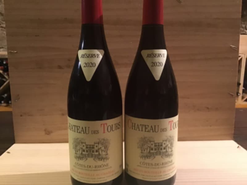 2 x Côtes-du-Rhône, Château des Tours, 2020
