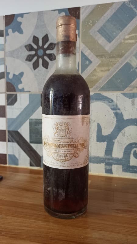 1er grand cru, Château Coutet à Barsac, Sauternes, 1964
