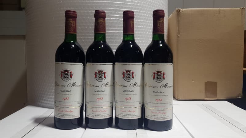 4 x Cuvée Prestige, Château Montus, Madiran, 1988