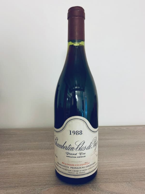 Chambertin-Clos de Bèze, Grand cru, Peirazeau-Groffier, 1988
