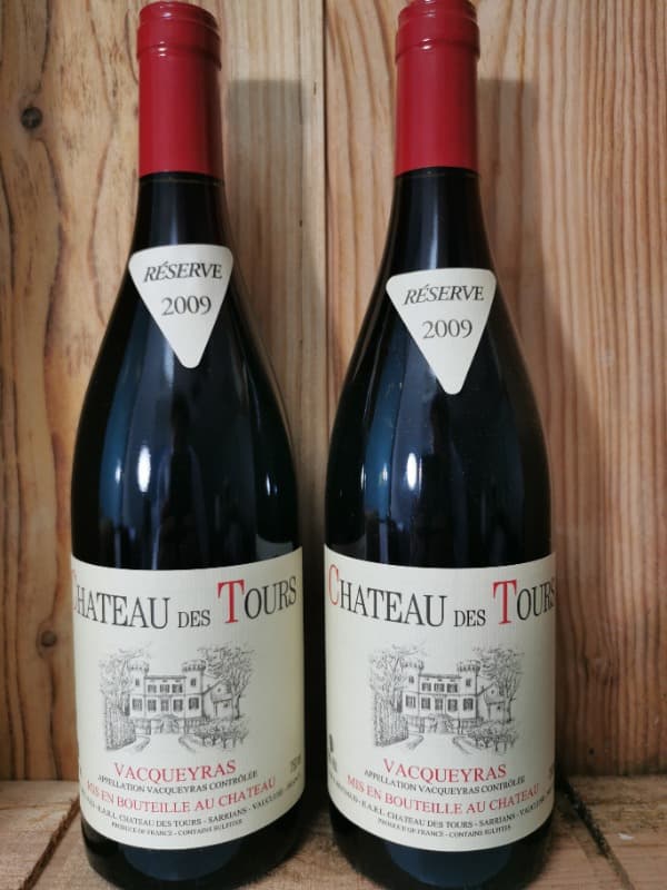 2 x Vacqueyras, Château des Tours, 2009