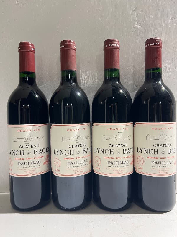 4 x Château Lynch-Bages, Pauillac, 1990