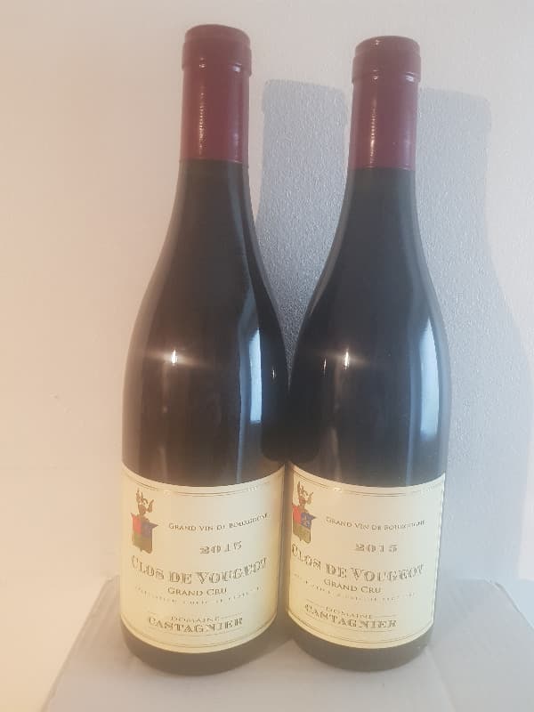 2 x Clos de Vougeot, Grand Cru, domaine Jérôme Castagnier, 2015