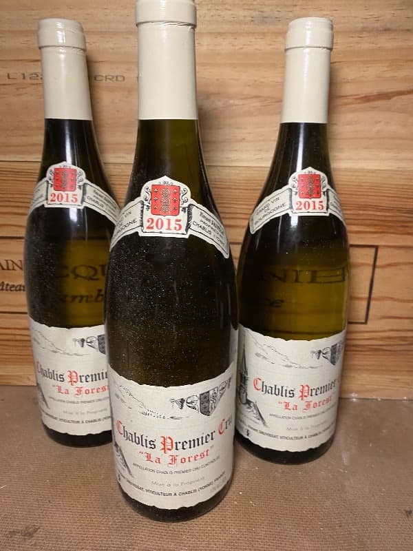 3 x Chablis Premier Cru, 1 er Cru la Forest, Dauvissat, 2015
