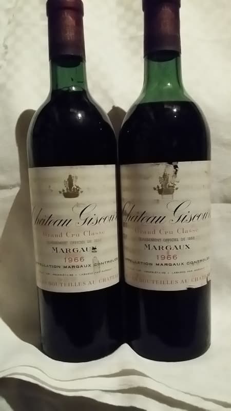 2 x Château Giscours, Margaux, 1966