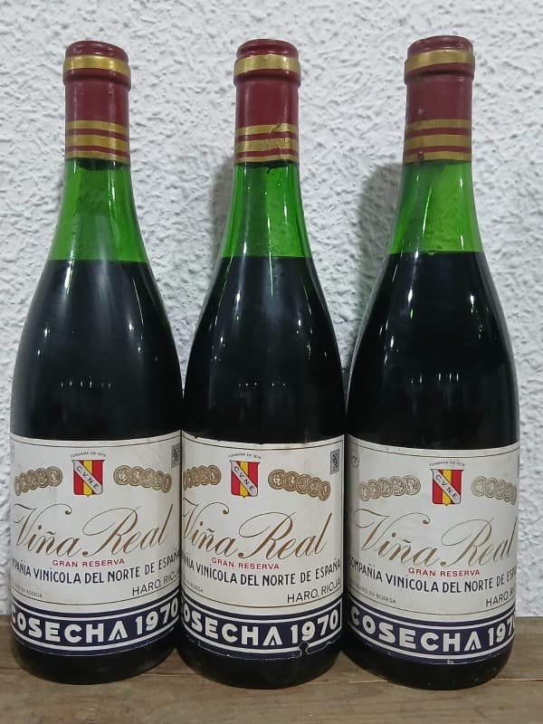 3 x Gran Reserva, Vina Real Rioja, 1970