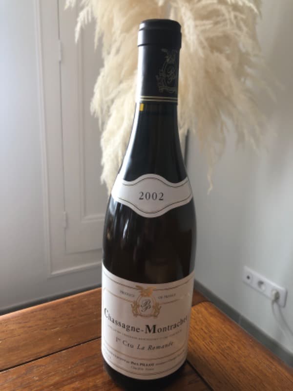 Chassagne-Montrachet, 1er cru la Romanée, Paul Pillot, 2002