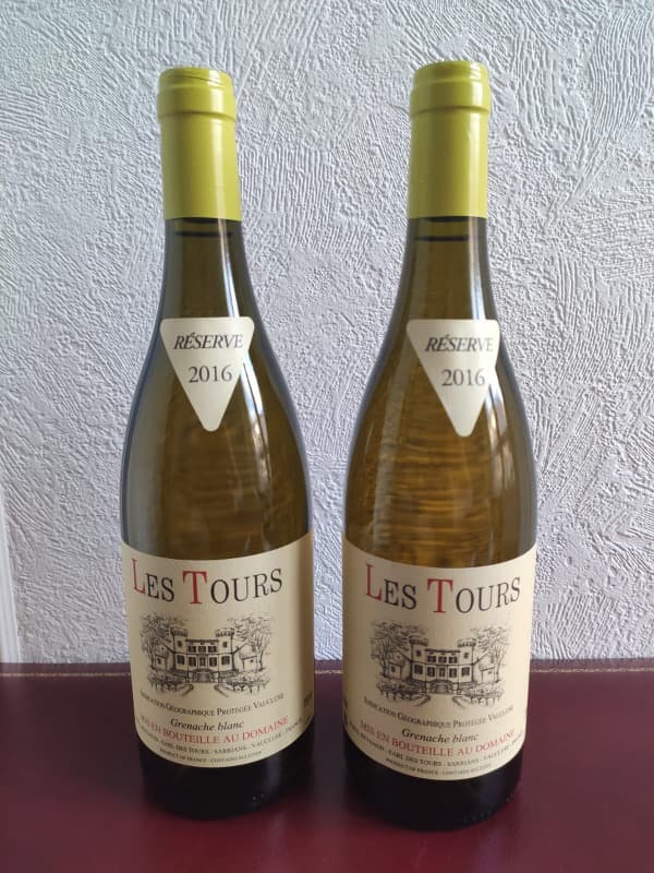 2 x Les Tours Grenache Blanc, E.Reynaud, 2016