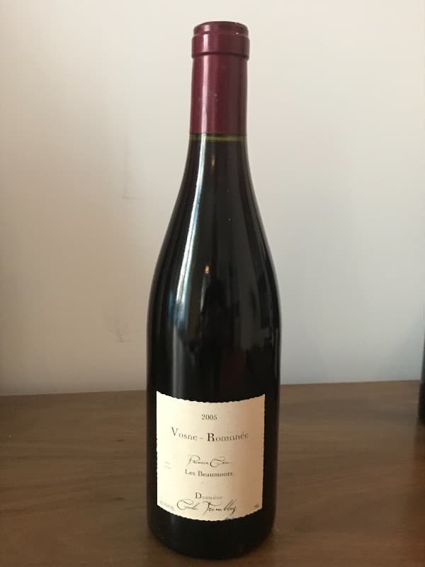 Vosne-Romanée 1er Cru - Les Beaumonts, Cécile Tremblay, 2005