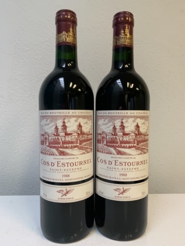 2 x Cos d’Estournel, Saint-Estèphe, 1988