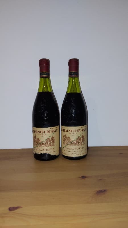 2 x Châteauneuf-du-Pape, Tête de cru, Château Fortia ,1972