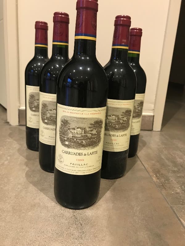 6 x Carruades de Lafite, Château lafite Rothschild, Pauillac, 1999