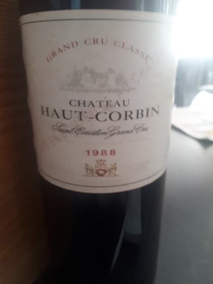 CBO/OWC 12 x grand cru classé saint emilion, Haut Corbin, Saint-Émilion, 1988