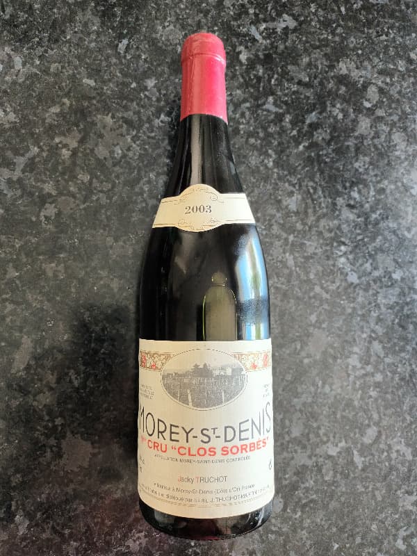 Morey-Saint-Denis, 1er cru Clos Sorbés, Jacky Truchot, 2003