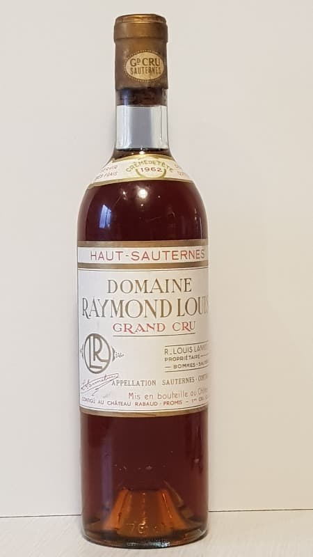 Domaine Raymond Louis, Sauternes, 1962