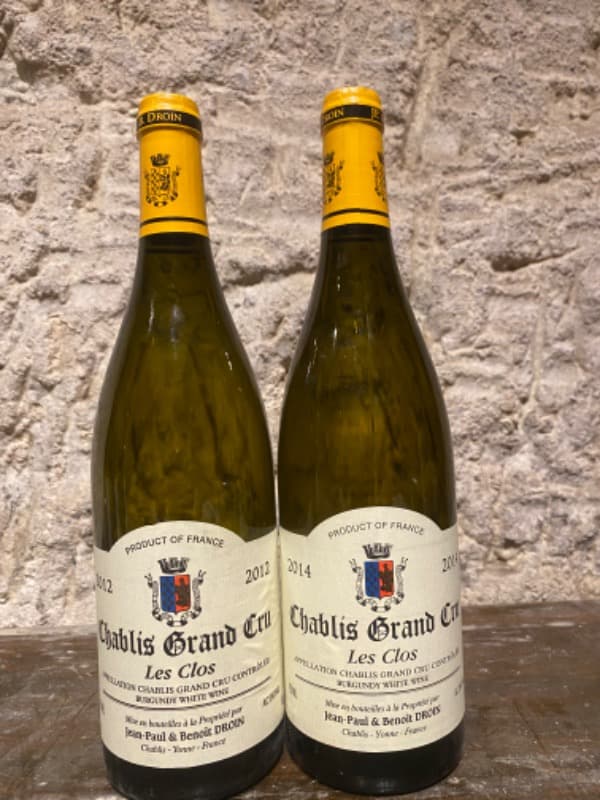2 x Chablis Grand Cru, Les Clos, Jean-Paul & Benoît Droin, 2012/2014