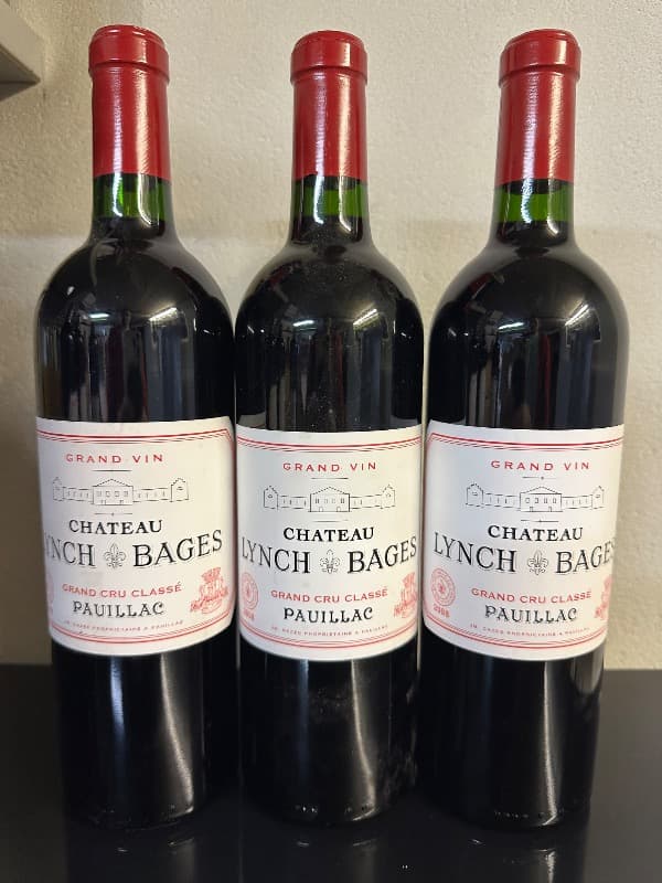 3 x Château Lynch Bages, Pauillac, 2008