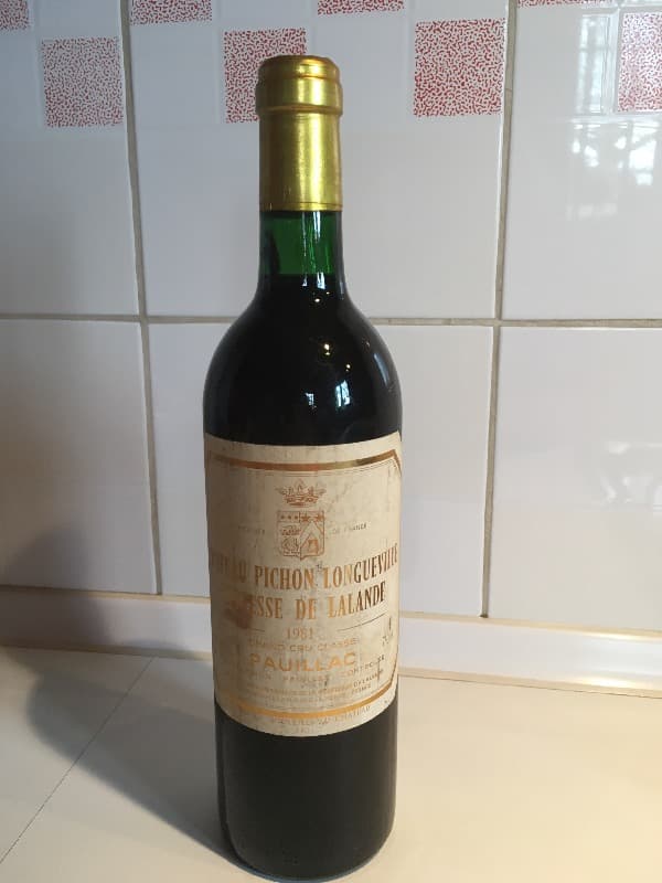 Comtesse de Lalande, Pichon Longueville, Pauillac, 1981