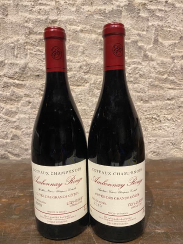 2 x Ambonnay Rouge, Egly-Ouriet, Coteaux-Champenois, 2019