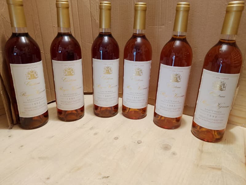 6 x Château de Rayne Vigneau, Sauternes, 1990