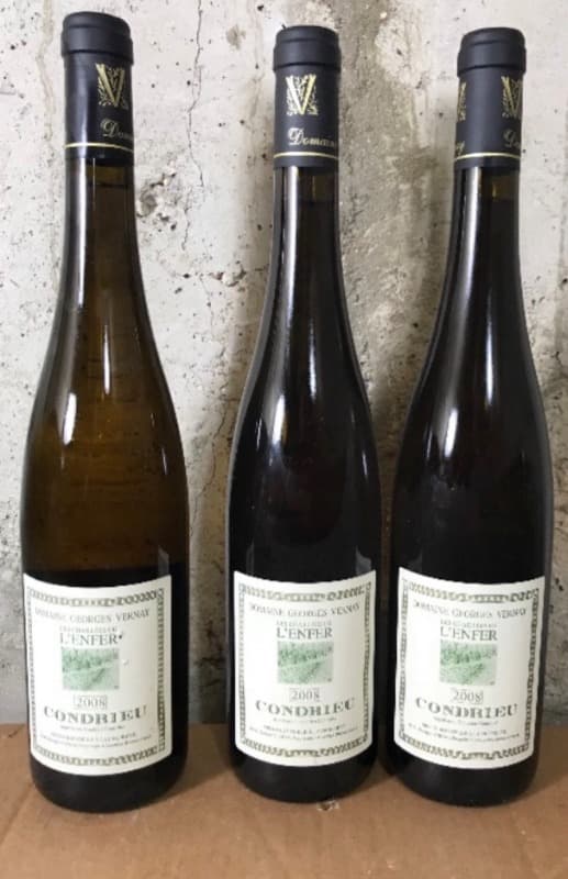 3 x Condrieu, Les Chaillées de l'ENFER, Domaine Georges Vernay, 2008