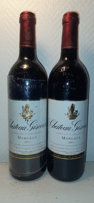 2 x Château Giscours, Margaux, 2001