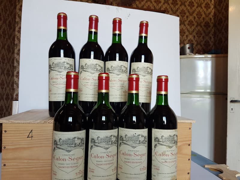 8 x 3em Grand cru classé, Château Calon Segur, Saint-Estèphe, 1990