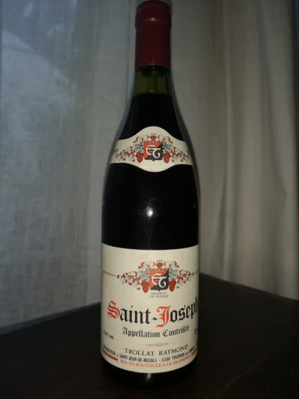 Saint-Joseph, Domaine Raymond Trollat, 1989