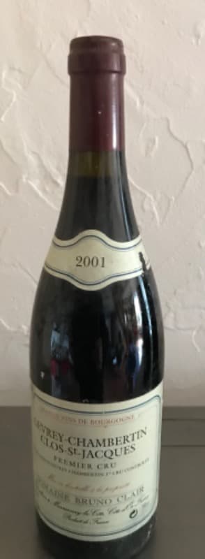 Gevrey-Chambertin, 1er cru - Clos saint Jacques, Bruno Clair, 2001