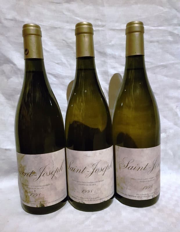 3 x Saint-Joseph, Domaine Grippat, 1998