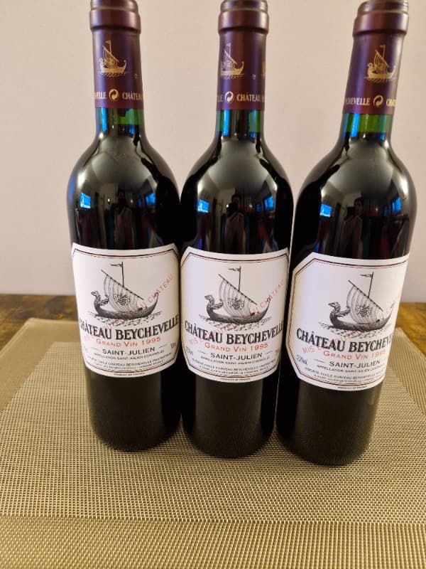 3 x Château Beychevelle, Saint-Julien, 1995