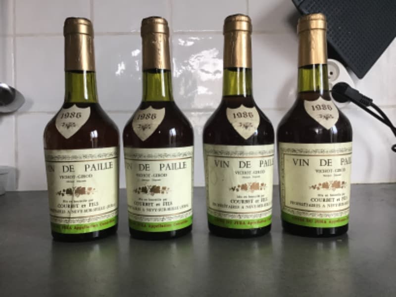 4 x Vichot.Girod, Courbet et fils, Vin de Paille, 1986