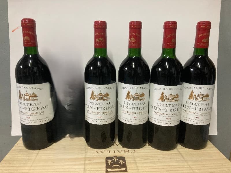 5 x Château Yon-Figeac, Saint-Émilion, 1985