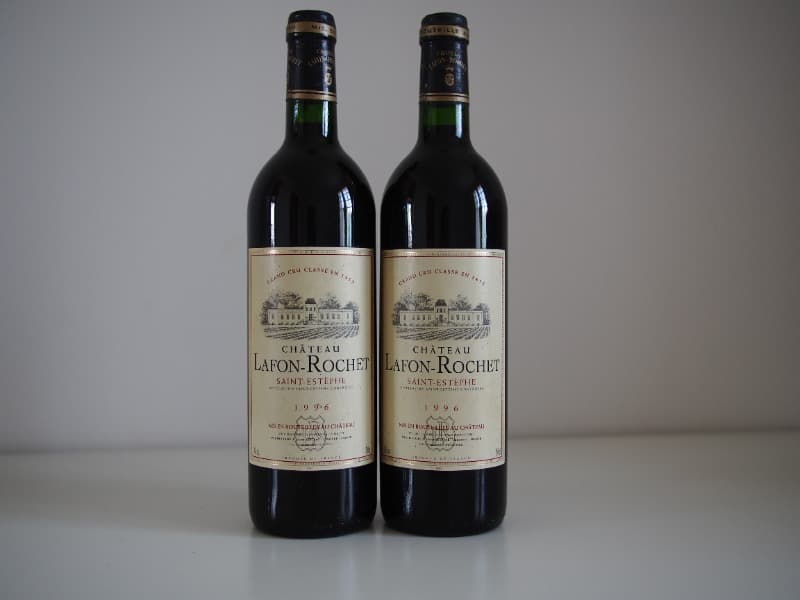 2 x château Lafon-Rochet, Saint-Estèphe, 1996