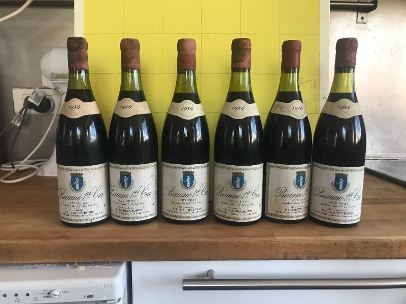 6 x Beaune, 1er Cru - Aux Cras, Naudin-Bonin, 1986