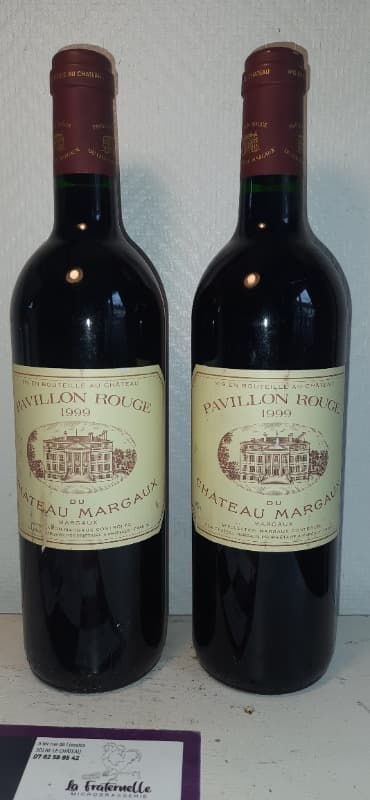 2 x Pavillon Rouge, château Margaux, Margaux, 1999