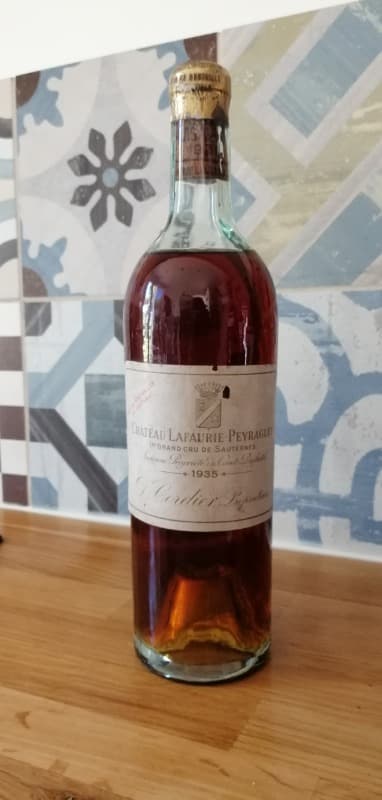 Cordier premier grand cru, Lafaurie Peyraguey, Sauternes, 1935