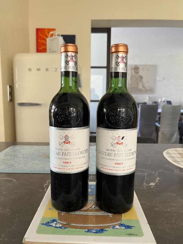 2 x château Pape Clément, Pessac-Léognan, 1967