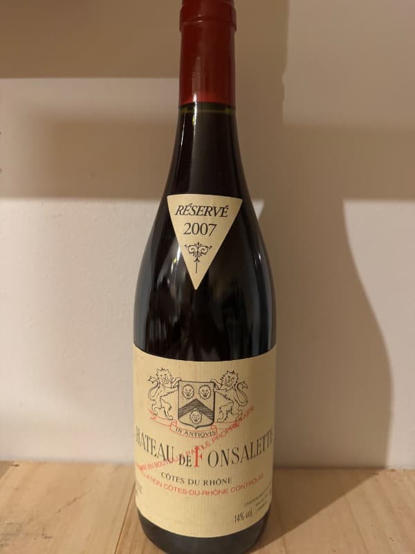 Côtes-du-Rhône, Château de Fonsalette, 2007