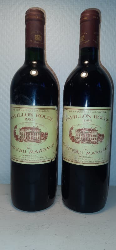 2 x Pavillon rouge, Margaux, 1986